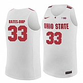 Ohio State Buckeyes #33 Keita Bates Diop White College Basketball Jersey Dzhi,baseball caps,new era cap wholesale,wholesale hats